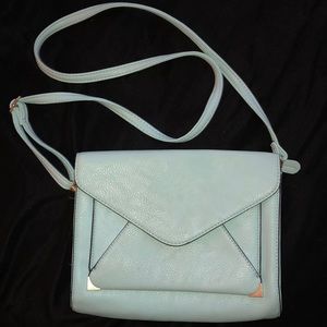 Mint blue purse